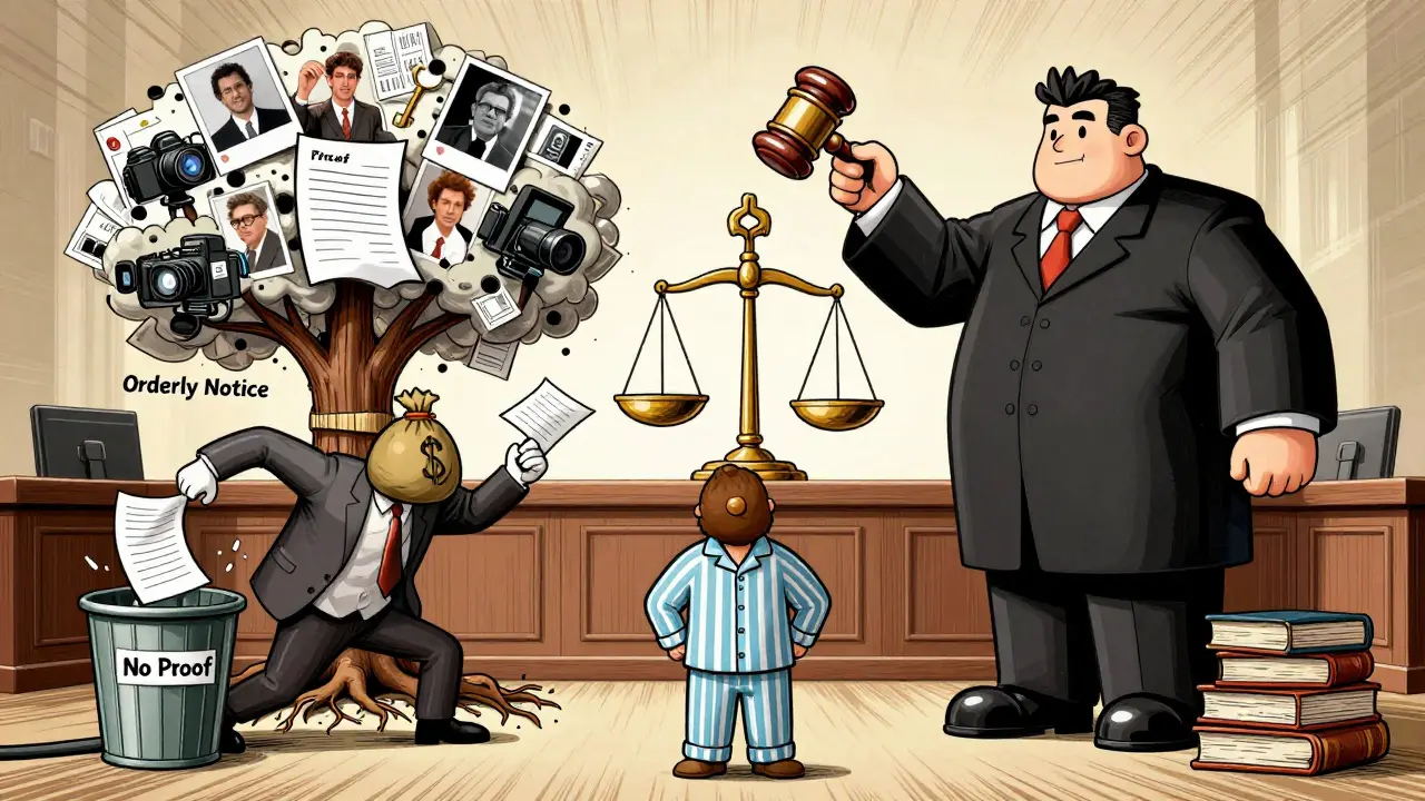 Арендатор в пижаме выигрывает суд, доказательства растут как дерево, арендодатель с мешком денег терпит поражение.