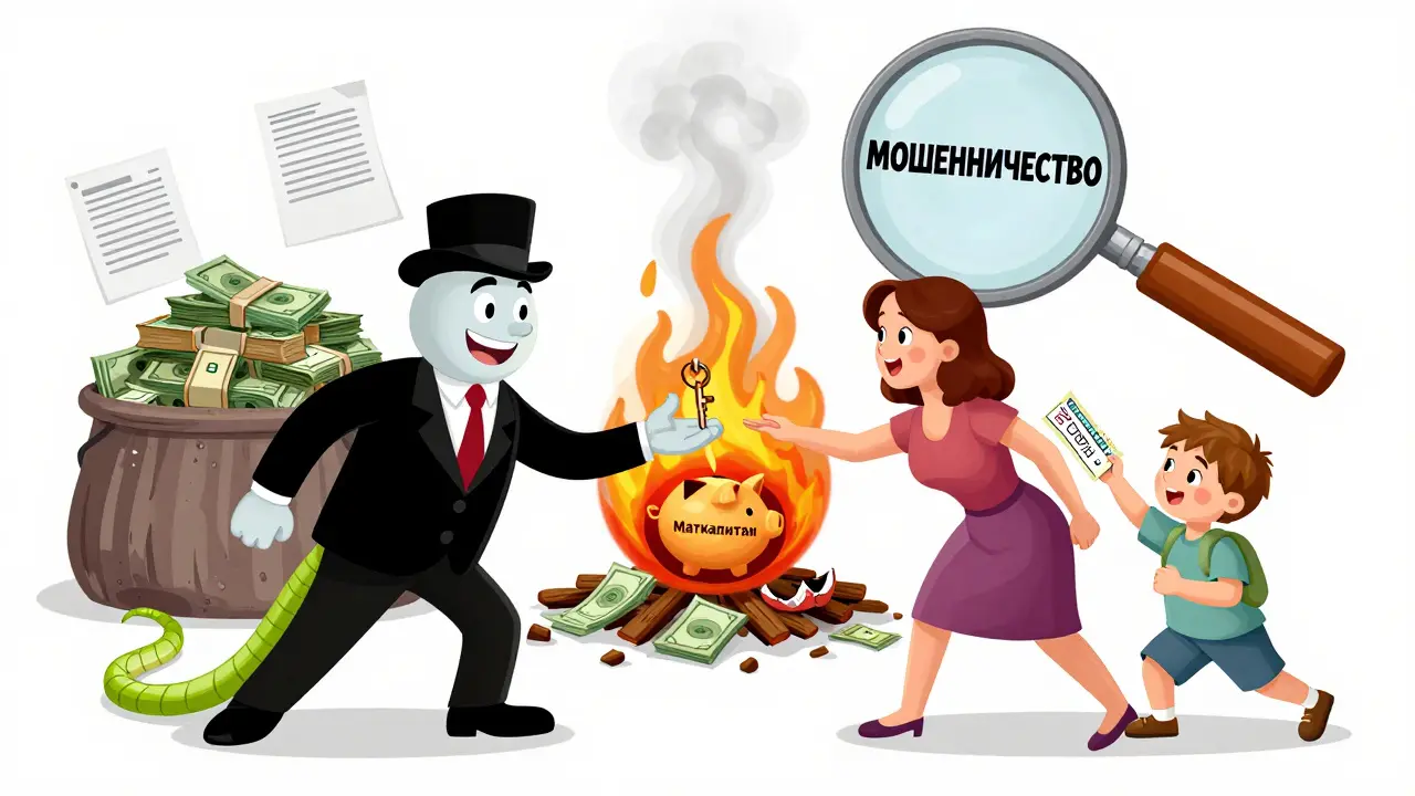 Мошенник предлагает купить апартаменты за маткапитал, деньги горят.