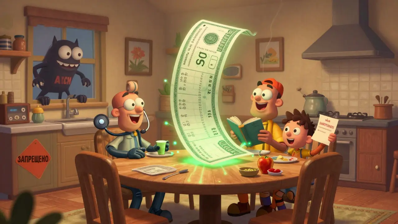 Семья празднует ежемесячный возврат налога за жилье, лечение и детей, пока монстр АУСН отступает.