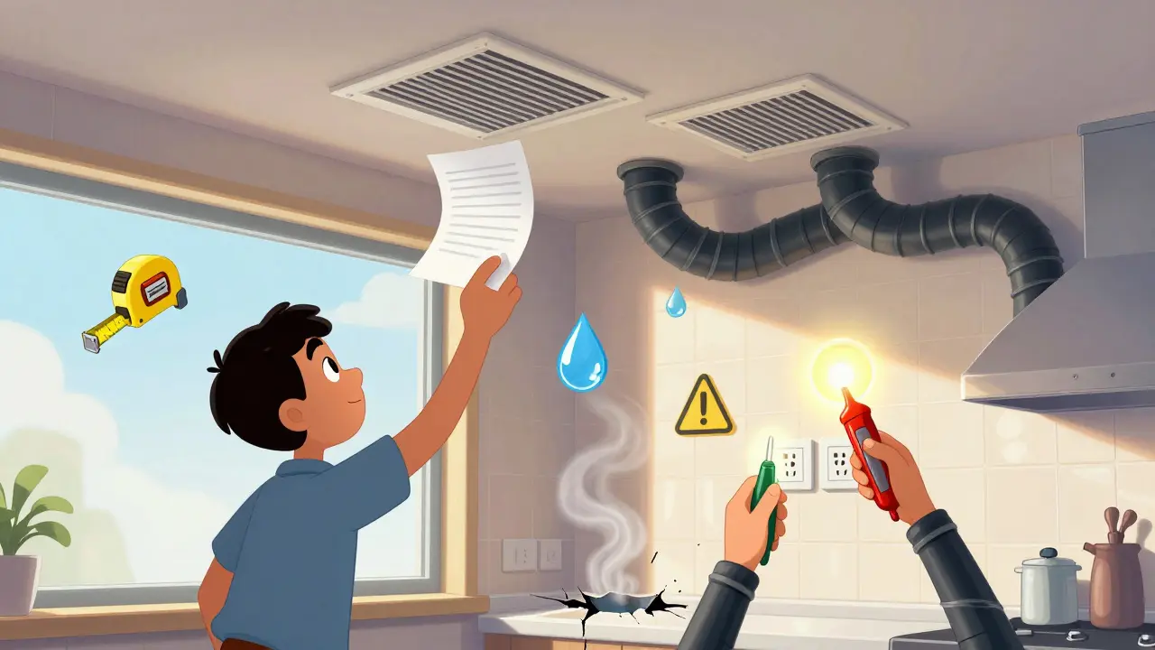 Тестирование вентиляции листом бумаги и проверка розеток с помощью прибора в яркой квартире.