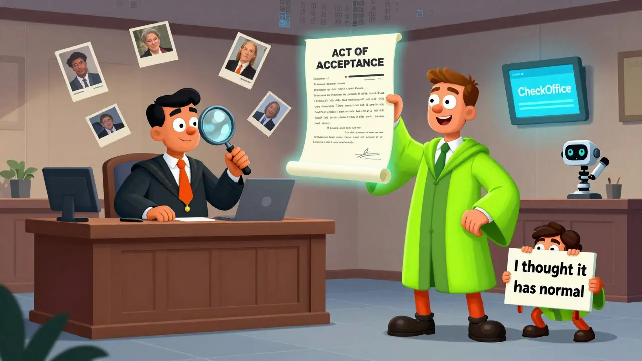 Судья рассматривает фото и акт приемки, арендодатель и арендатор в споре в суде.