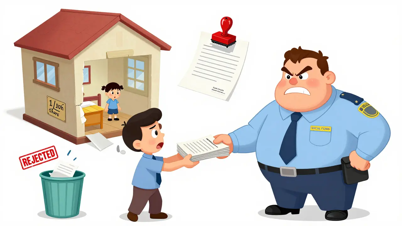 Продавец передаёт документы в соцфонд, ребёнок получает маленькую долю в квартире.