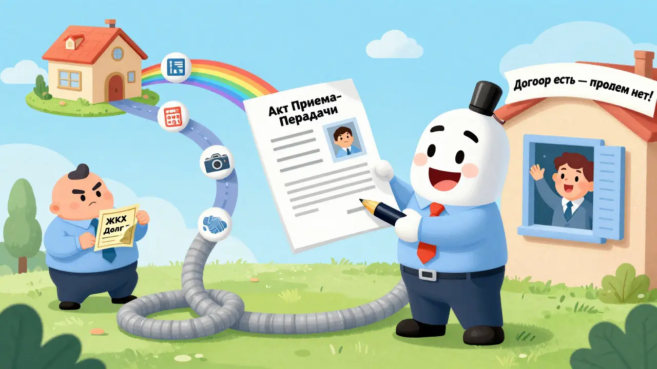 Арендатор подписывает договор с актом приёма-передачи, безопасность и спокойствие победили.