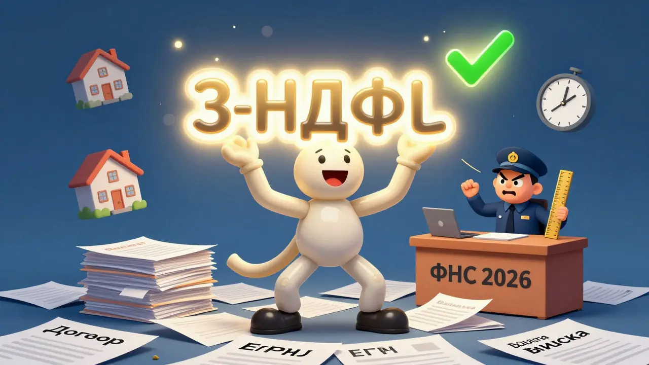 Декларация 3-НДФЛ при продаже квартиры: как заполнить и подать онлайн в 2026 году