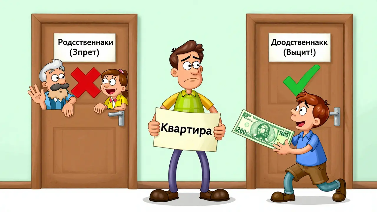 Как получить вычет при покупке квартиры у родственника: ограничения 2025