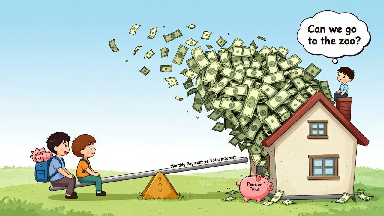 Семья на качелях: маленький платеж против огромной переплаты.