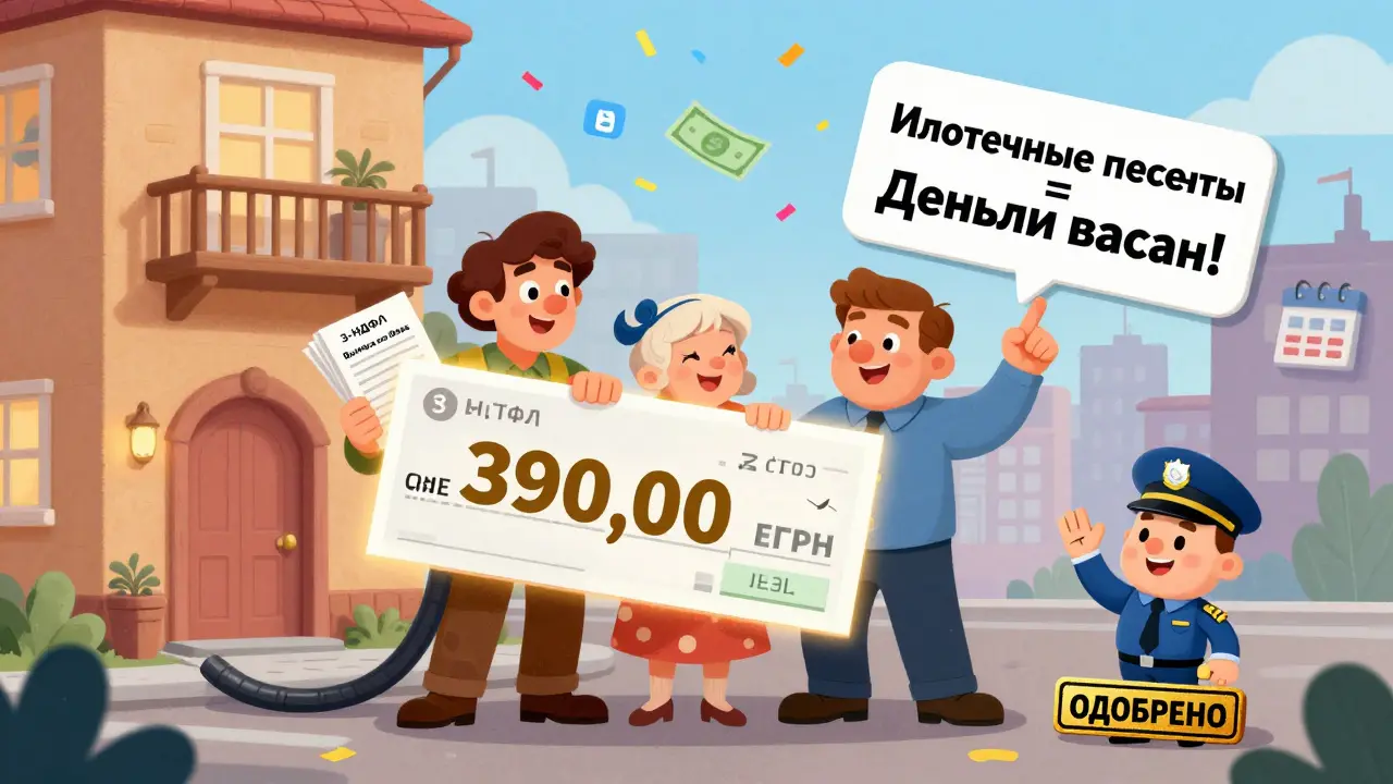 Как получить налоговый вычет на проценты по ипотеке до 390 тысяч рублей