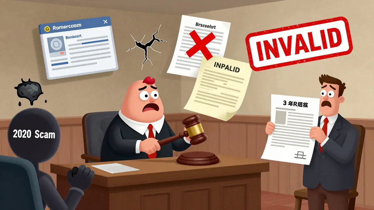 Судья объявляет отчет недействительным, вокруг — доказательства мошенничества и новый, чистый отчет.