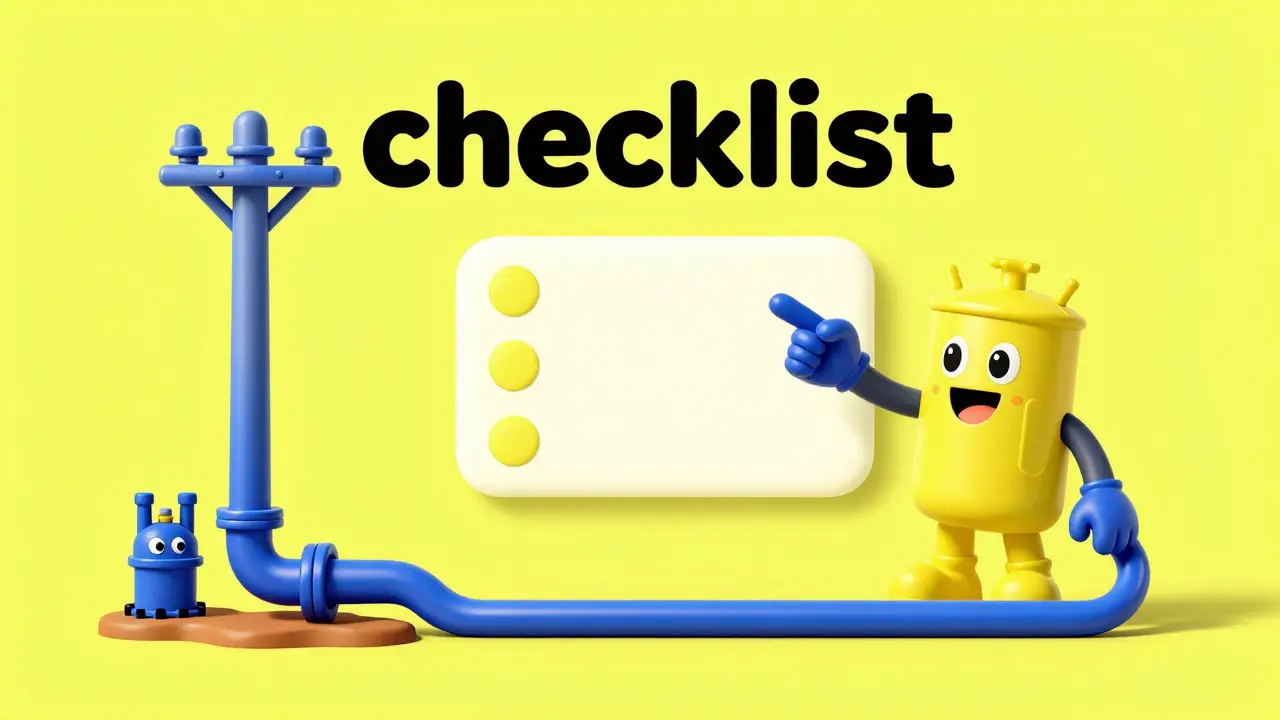 Мультяшный персонаж показывает преимущества участка: газ, свет и правильную форму