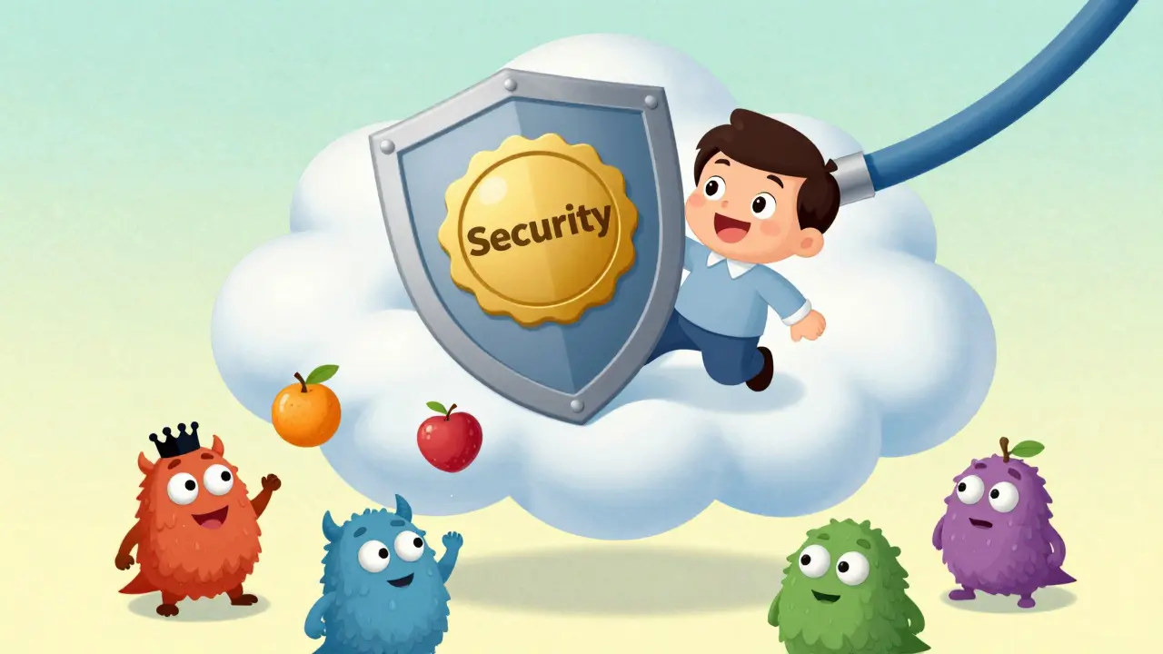 Счастливый владелец под защитным щитом страхования титула